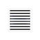 BUILDMART 16x16 Modern AC Vent Cover Decorative White Air Vent Standard Linear Slot Diffuser Register Grille for Ceiling Walls Floors Texas Buildmart