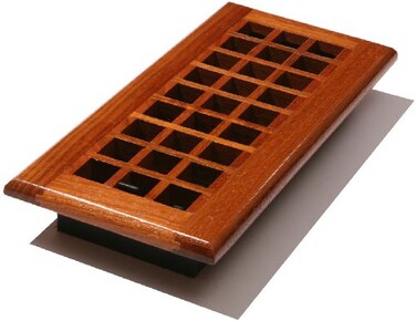 Decor Grates WEC212N Lattice Wood Floor Register Natural Cherry 2Inch by 12Inch