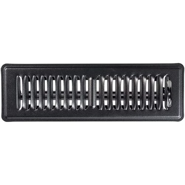Shoemaker Manufacturing Black 2x10 Premium Floor Register All Steel Heavy Duty Vent Cover
