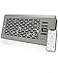 Howeall 4 x 10 inch Quiet Register Booster Fan Upgrade Smart Register Vent with Remote Control and Dual Intelligent Thermostat Control Heating Cooling Vent Fan BoosterSatin Nickel