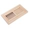 Homewell Maple Wood Floor Register Vent Flush Mount with Frame 4x10 Inch Unfinished