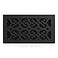 Decor Grates Metal Classic Decorative Air Vent Cover 6x12 Floor Register Adjustable Control Lever AC Floor Vent Covers for Home Floor Vents Fits 6 x 12 Inch Opening Textured Black STH612
