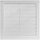 Vent Systems 8 x 8 Inch Opening Dimensions Plastic White Soffit Vent Cover Flat Square Air Vent Grille Air Vent Deflector HVAC 10 x 10 Inch Overall Dimensions