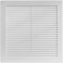 Vent Systems 8 x 8 Inch Opening Dimensions Plastic White Soffit Vent Cover Flat Square Air Vent Grille Air Vent Deflector HVAC 10 x 10 Inch Overall Dimensions