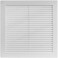 Vent Systems 8 x 8 Inch Opening Dimensions Plastic White Soffit Vent Cover Flat Square Air Vent Grille Air Vent Deflector HVAC 10 x 10 Inch Overall Dimensions
