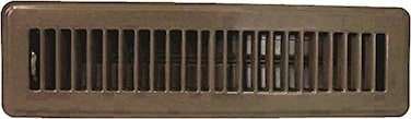 Rocky Mountain Goods Floor Register 2 X 12 Heavy Duty Walkable Register Premium Finish Easy Adjust air Supply Lever 2 Inch by 12 Inch Floor Vent Brown