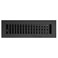 Madelyn Carter Contemporary Vent Cover Solid Cast Aluminum Interior Controls Air Flow 2 x 10 inches Overall Face 375 x 115 inches Matte Black