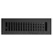 Madelyn Carter Contemporary Vent Cover Solid Cast Aluminum Interior Controls Air Flow 2 x 10 inches Overall Face 375 x 115 inches Matte Black