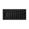Madelyn Carter Contemporary Artisan Style Vent Cover Solid Cast Steel Interior Controls Air Flow 4 x 10 inches Overall Face 525 x 1125 inches Matte Black