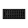 Madelyn Carter Contemporary Artisan Style Vent Cover Solid Cast Steel Interior Controls Air Flow 4 x 10 inches Overall Face 525 x 1125 inches Matte Black