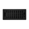 Madelyn Carter Contemporary Artisan Style Vent Cover Solid Cast Steel Interior Controls Air Flow 4 x 10 inches Overall Face 525 x 1125 inches Matte Black