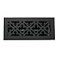 Madelyn Carter Contemporary Gothic Style Vent Cover Solid Cast Aluminum Interior Controls Air Flow 4 x 14 inches Overall Face 525 x 155 inches Matte Black
