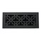 Madelyn Carter Contemporary Gothic Style Vent Cover Solid Cast Aluminum Interior Controls Air Flow 4 x 14 inches Overall Face 525 x 155 inches Matte Black