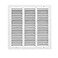 Rocky Mountain Goods Air Return Grille for 18 x 18 Duct Opening Heavy Duty Steel Premium Finish Includes Screws Louvered Design Paintable Matte White Actual Dimensions 1975 x 1975