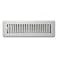 Rocky Mountain Goods Floor Register 2x10 Heavy Duty Walkable Register Premium Finish Easy Adjust Air Supply Lever All Steel Construction Floor Vent for 2x10 Inch Duct Opening White