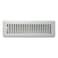 Rocky Mountain Goods Floor Register 2x10 Heavy Duty Walkable Register Premium Finish Easy Adjust Air Supply Lever All Steel Construction Floor Vent for 2x10 Inch Duct Opening White