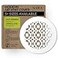 SABA Home Decor Air Vent Cover Grille Acrylic Plexiglass 8 Round Duct Opening 10 Round Overall White Finish Decorative Register Covers for Walls and Ceilings NOT for Floor USE Charlotte 1PCs