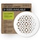 SABA Home Decor Air Vent Cover Grille Acrylic Plexiglass 8 Round Duct Opening 10 Round Overall White Finish Decorative Register Covers for Walls and Ceilings NOT for Floor USE Charlotte 1PCs
