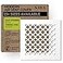 SABA Home Decor Air Vent Cover Grille Acrylic Plexiglass 8 x 8 Duct Opening 10 x 10 Overall White Finish Decorative Covers for Walls Ceilings NOT for Floor USE Venetian