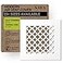 SABA Home Decor Air Vent Cover Grille Acrylic Plexiglass 6 x 6 Duct Opening 8 x 8 Overall White Finish Decorative Covers for Walls Ceilings NOT for Floor USE Venetian