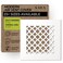 SABA Home Decor Air Vent Cover Grille Acrylic Plexiglass 6 x 6 Duct Opening 8 x 8 Overall White Finish Decorative Covers for Walls Ceilings NOT for Floor USE Venetian