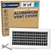 ACLAMINAIRE 14 x 6 Duct Opening Register Vent Cover Adjustable Single Deflection Aluminum HVAC Grille for Heater Decorative Ceiling Wall Air Supply MultiShutter Damper Durable Rustproof