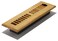 Decor Grates WL212M 2Inch by 12Inch Wood Louver Floor Register Medium Oak