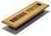 Decor Grates WL212M 2Inch by 12Inch Wood Louver Floor Register Medium Oak