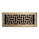Decor Grates AJH412A Oriental Floor Register 4x12 Inches Antique Brass Finish