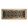 Decor Grates AJH412A Oriental Floor Register 4x12 Inches Antique Brass Finish