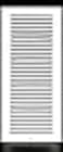 HVAC Premium 8 x 18 Duct Opening Flat Stamped Steel Return Air Grille Sidewall and Ceiling HVAC Vent Duct Cover White Outer Dimensions 975w X 1975h