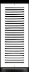 HVAC Premium 8 x 18 Duct Opening Flat Stamped Steel Return Air Grille Sidewall and Ceiling HVAC Vent Duct Cover White Outer Dimensions 975w X 1975h
