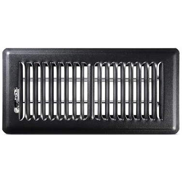 Shoemaker Manufacturing Shoemaker 4x10 Floor Register Black Heavy Duty Metal Floor Vent Cover for Home Floors Premium Forced Air Vent Covers