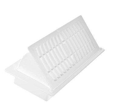 Hartford Ventilation Pop Up Floor Vent Register 4 x 10Duct Opening Air Vent Deflector for Home HeatAC Extender for Under Furniture Couch Cabinetry Floor or Ceiling Use 1 White