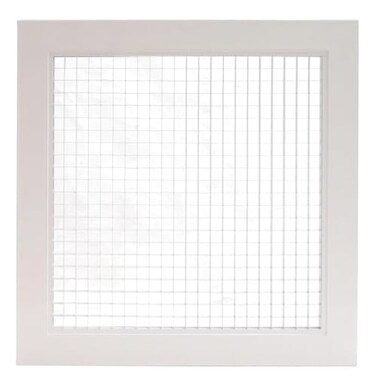 HVAC Premium 14 x 14 Cube Core Eggcrate Return Air Grille Aluminum Rust Proof HVAC Vent Duct Cover White Outer Dimensions 1575 X 1575