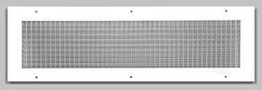 HVAC Premium 8 x 30 Cube Core Eggcrate Return Air Grille Aluminum Rust Proof HVAC Vent Duct Cover White Outer Dimensions 975 X 3175