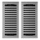 Imperial RG3444 4 x 10Inch Montezuma Decorative Floor Register 2Pack Grey Granite