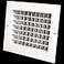 HVAC Premium 12w X 6h Aluminum Double Deflection Adjustable Air Supply HVAC Diffuser Full Control VerticalHorizontal Airflow Direction Vent Duct Cover Outer Dimensions 136w X 76h
