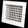 HVAC Premium 12w X 6h Aluminum Double Deflection Adjustable Air Supply HVAC Diffuser Full Control VerticalHorizontal Airflow Direction Vent Duct Cover Outer Dimensions 136w X 76h