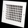 HVAC Premium 12w X 6h Aluminum Double Deflection Adjustable Air Supply HVAC Diffuser Full Control VerticalHorizontal Airflow Direction Vent Duct Cover Outer Dimensions 136w X 76h