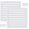 Yaocom 2 Pcs 10 x 10 Inch Aluminum Gable Vents Attic Vents Metal Gable Wall Shed Vent with Screw and Screen Mesh Square Return Louver Grille for Ventilation Exterior Door House Attic Garage Ceiling