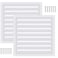 Yaocom 2 Pcs 10 x 10 Inch Aluminum Gable Vents Attic Vents Metal Gable Wall Shed Vent with Screw and Screen Mesh Square Return Louver Grille for Ventilation Exterior Door House Attic Garage Ceiling