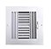 HBW FourWay Plastic Side WallCeiling Register in White 6 w X 6 h for Duct Opening Outside Dimension is 8 w X 8 h