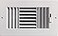 HBW ThreeWay Plastic Side WallCeiling Register in White 8 w X 4 h for Duct Opening Outside Dimension is 975 w X 6 h