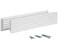 INTERNAL VENTS Door Vent for Interior Doors 16 78 x 3 Two Sided Door Louvers for Bathroom Cabinet Plastic air Vent Grille Outer Dimensions 17 34 x 3 58 for 16 78 x 3 Opening White