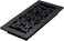 Decor Grates AC614BLK Victorian Floor Register 6 x 10 Inches Cast Iron Black