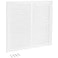 EZ-FLO EZFLO 12 x 12 Inch Duct Opening Return Air Vent Cover for Wall or Ceiling Solid Steel Return Air Grille HVAC Vent Cover White 61627