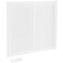 EZ-FLO EZFLO 12 x 12 Inch Duct Opening Return Air Vent Cover for Wall or Ceiling Solid Steel Return Air Grille HVAC Vent Cover White 61627