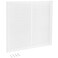 EZ-FLO EZFLO 12 x 12 Inch Duct Opening Return Air Vent Cover for Wall or Ceiling Solid Steel Return Air Grille HVAC Vent Cover White 61627