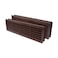 Vent Systems 18 x 5 Inch Pack of 2 Dark Brown Plastic Door Vent for Interior Doors Two Sided Air Vent Cover Grill Home Kitchen Louvered Vent Door Vents Register Interior Door Grille